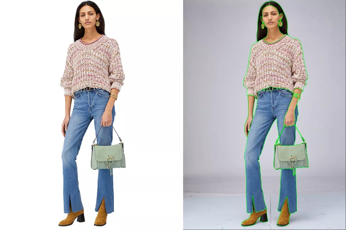 Multi Clipping Path Service before and after example
